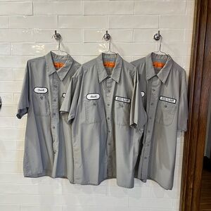 Vintage Janitor Work Shirt Men's "Fred" Pittsburgh "Upper St Clair School" Sz L